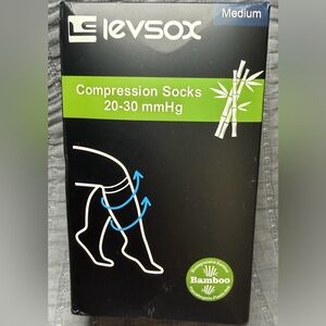 Bamboo Compression Socks - Medium Grey